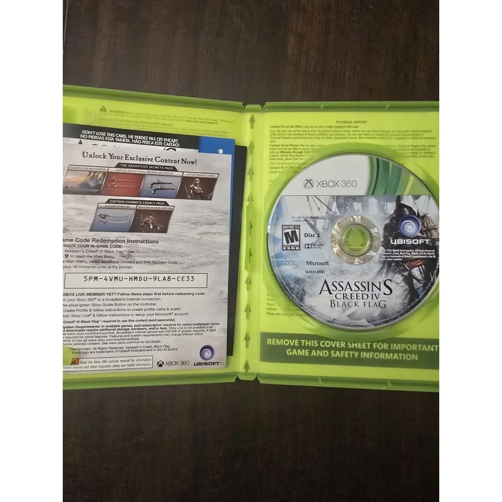 ASSASSIN'S CREED IV BLACK FLAG XBOX 360 GAME